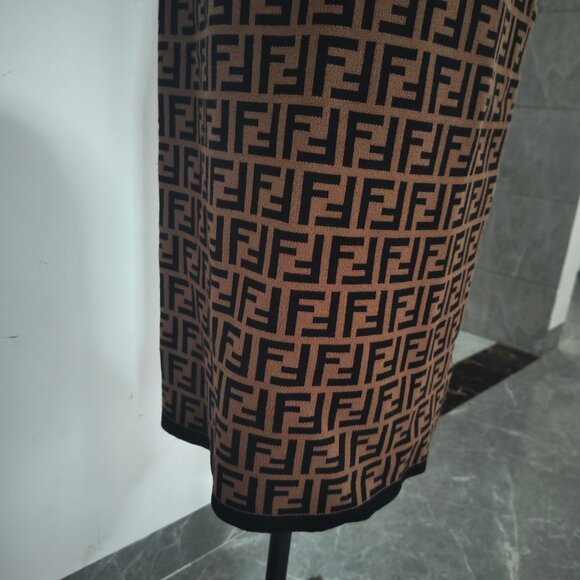 Fendi FF-Jacquard Midi Dress - Picture 6 of 10